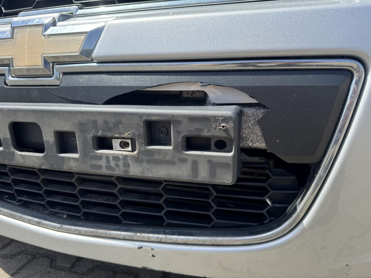 Chevrolet Aveo 2 original Sto&szlig;stange Stossf&auml;nger vorn Silber Bj.2013